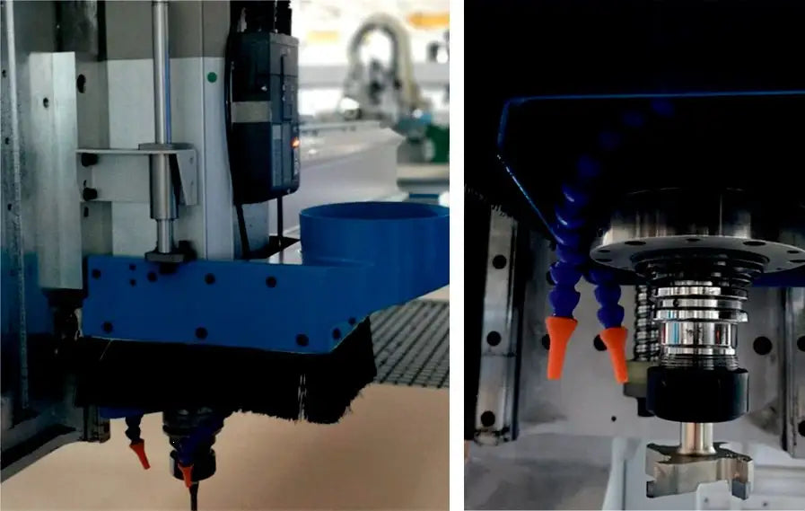 KDT KN-3710DE pramoninės CNC frezavimo-gręžimo staklės su "nesting" funkcija ir automatine ruošinių nustūmimo funkcija