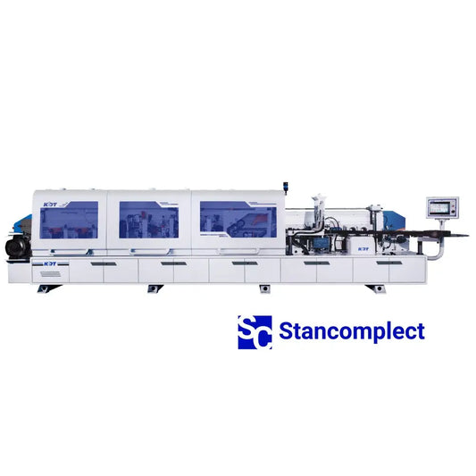 Briaunų laminavimo staklės KDT KE-386JKM su dvigubu frezavimo mazgu