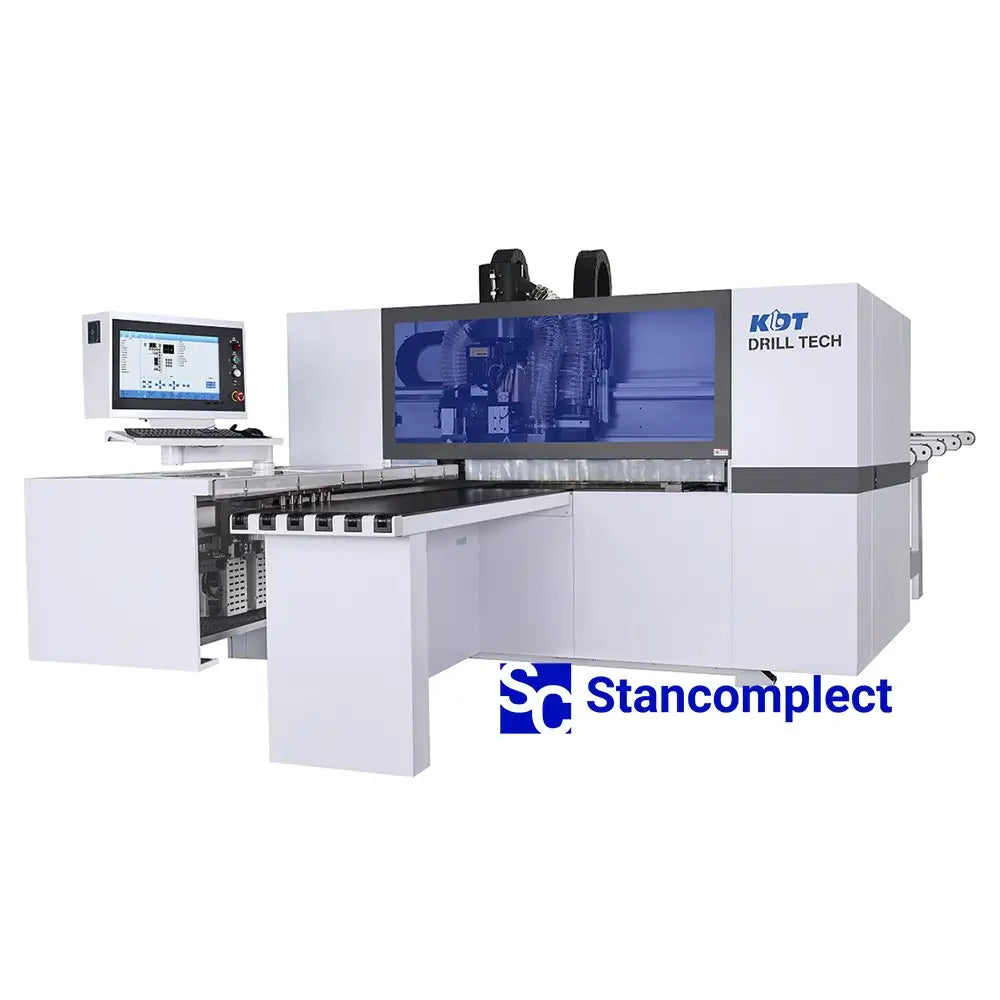 KDT KD-612KHZ pramoninės 6-ių pusių CNC gręžimo staklės su dviem gręžimo grupėmis (frezavimas su įrankių keitimu)