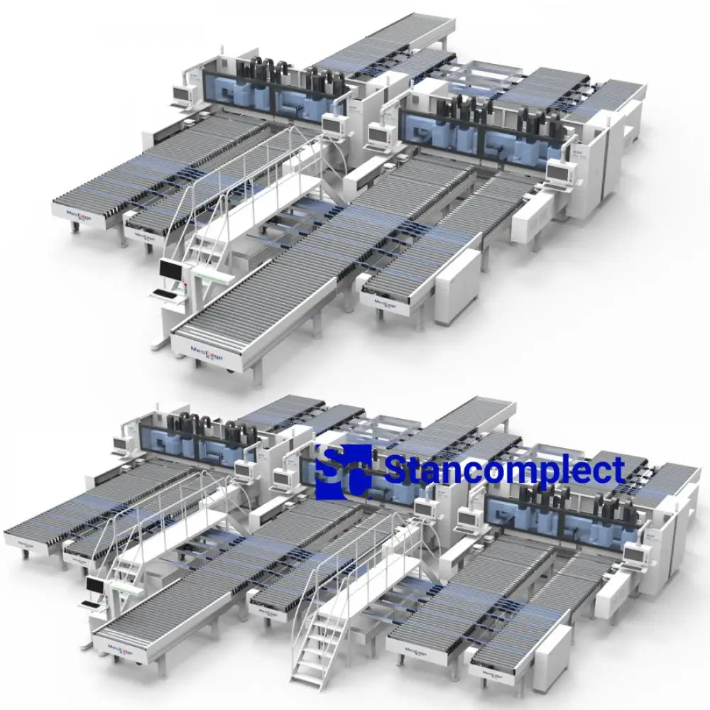 KDT KD-812A pramoninės 6-ių pusių CNC gręžimo staklės su dviem darbo stalais ir šešiomis gręžimo grupėmis