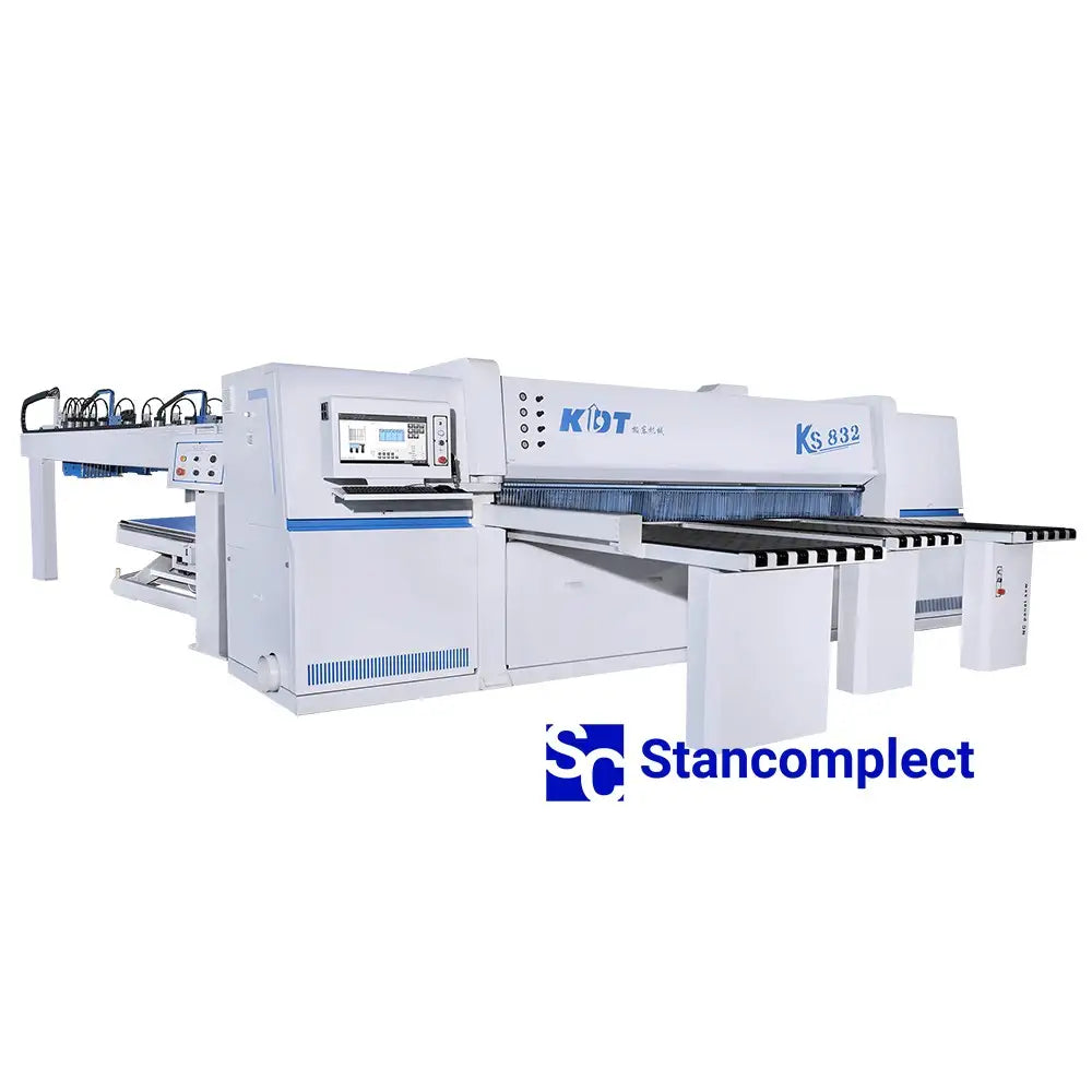 KDT industrinis supjovimo centras KS-832L su galiniu pakrovimu, pjaunamo paketo aukštis 120 mm, dydis 3100x3200 mm