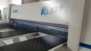 KDT industrinis supjovimo centras KS-828C. Pjaunamo paketo aukštis 90mm, dydis 2850x2850 mm