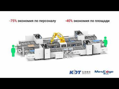 Robotizuotas gręžimo-frezavimo kompleksas "4+1", pagrįstas CNC gręžimo-frezavimo staklėmis KD-612KHSA